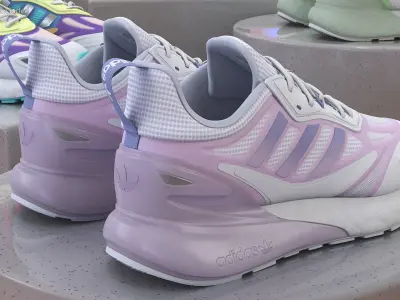 Adidas ZX 2K Boost Shoes 3D model