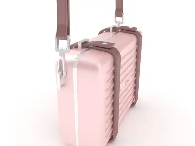 Dior and Rimowa Clutch Shoulder Pink 3D model