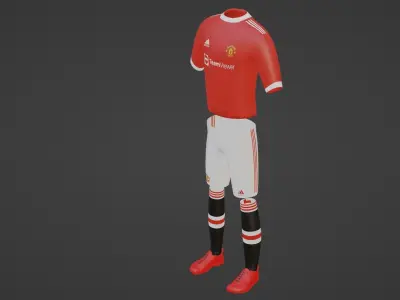 Manchester United Sportwear Low-poly 3D model