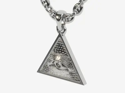 Mason eye pendant 3D print model