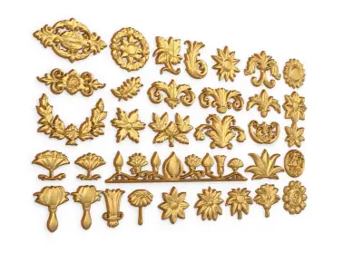 Acanthus Leaves Collection 20 3D print model