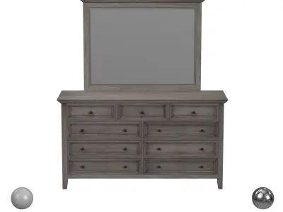 Brighton Mirror And Dresser 3D model