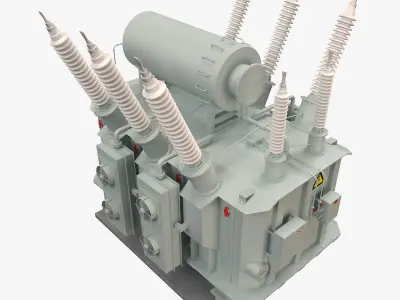 Electrical Transformer 2 3D model