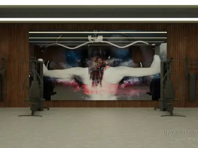 Fitness Gym 3D model 3D model