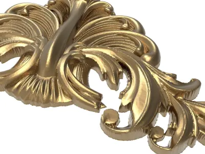 decorative pattern ready for 3D printing 3D model