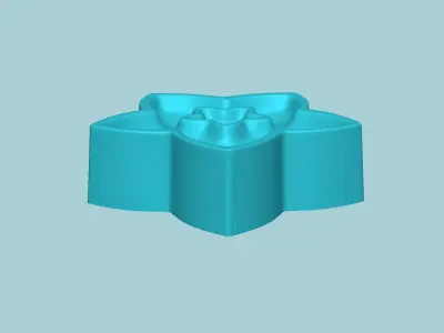 Manju Stamp 04 - Japanese Sweet Mold Traditional Decoration 3D print model