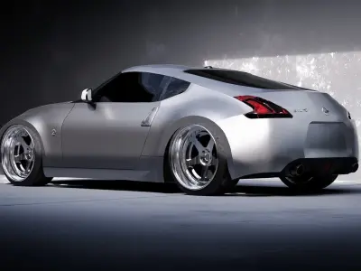 Nissan 370z Low-poly 3D model