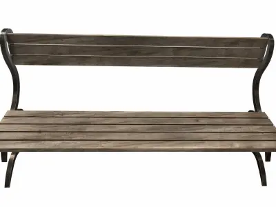 Street bench Free 3D model