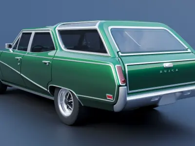 Buick Sport Wagon 1969 3D print model