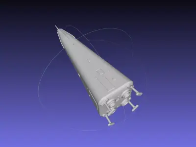 Delta Clipper MD DC-X Printable Miniature 3D print model