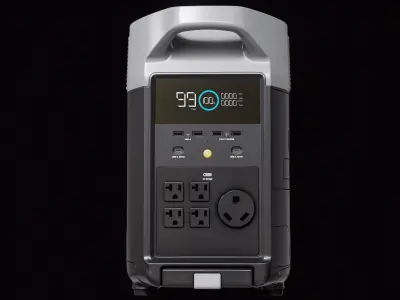 EcoFlow Delta PRO Portable Generator PBR Low-poly 3D model