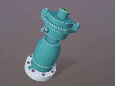 Centrifugal Pump Low-poly 3D model