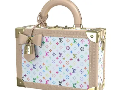 Louis Vuitton x Murakami Petite Valise Bag Low-poly 3D model