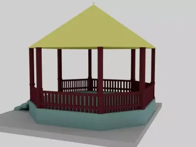 Realistic Hut 3D Model 3D model