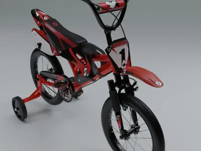 Bicycle Low-poly 3D model
