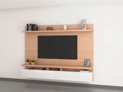 TV WALL 7 3D model