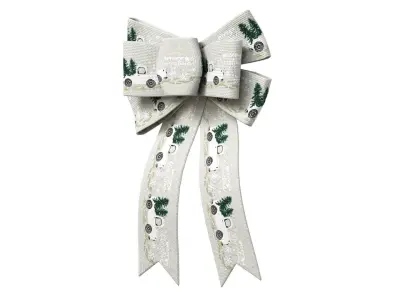Christmas Bow Ribbon 15 Low-poly 3D model
