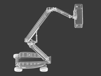 JLG 1250AJP Articulating Boom Lift 3D model