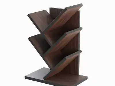Small Bookshelf Pack B 3D Model Collection