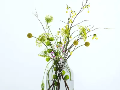 Twigs bouquet 3D model