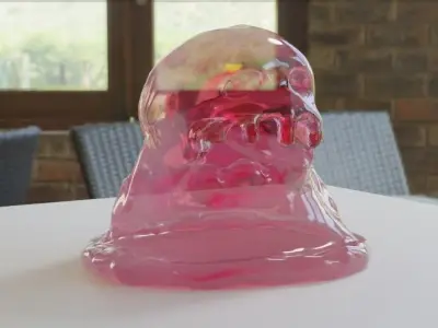 Slime Creature Low-poly 3D model