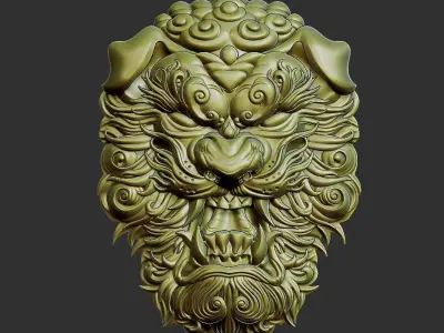 lion head 3D print model