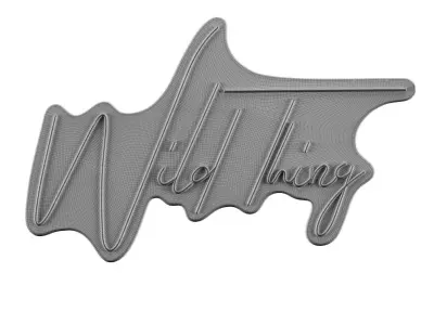 Wild Thing Neon Sign 3D model