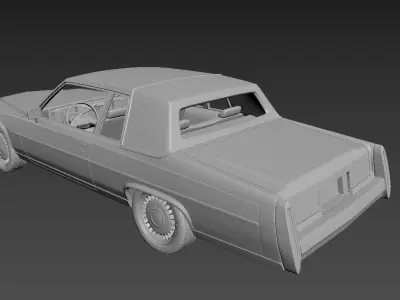 Cadillac Deville 1983 Coupe  3D print model