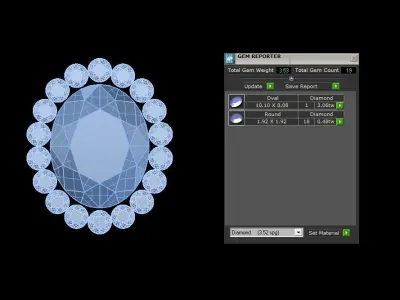 Jewelry Ring Gold 3D print model