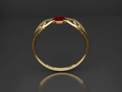 Gold Ring Model 3d print model 3D print model