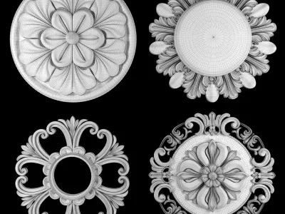 Ornament Element Pack 22 3D model