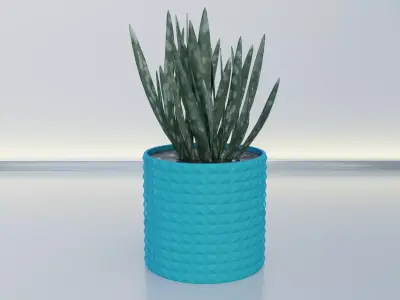 Flower pot planter 11 3D print model