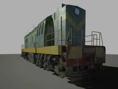 Train Locomotive 3D model