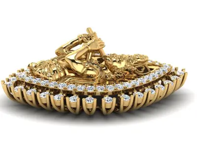 krishna pendent 3D print model