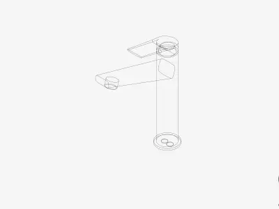 Vessel Mixer - Luxury - Argile Low-poly 3D model