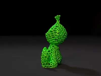 Grinch Voronoi 3D print model
