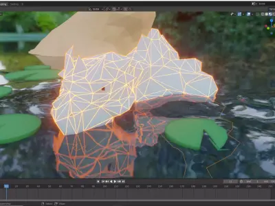 Dragon lily pad 3D model