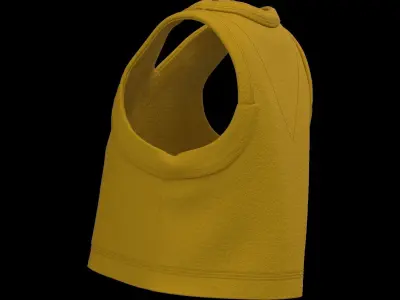 Female sweater vest 3D model
