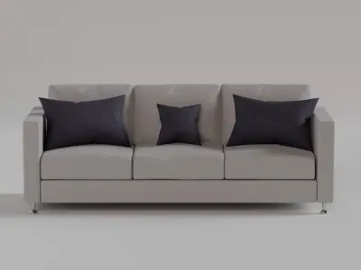 Pillows Set Free low-poly 3D model