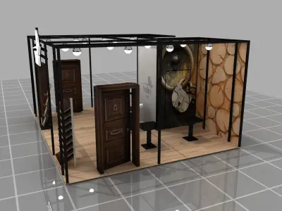 Door Firm Modular Stand 07 3D model