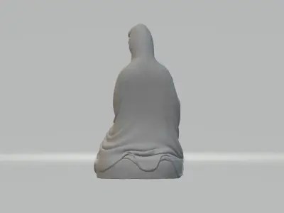 Guanyin Bodhisattva Sitting Statue  3D print model