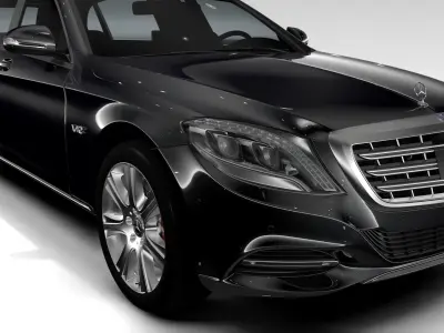 Mercedes Maybach Pullman Guard 2017 3D model