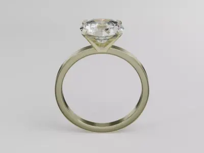 Diamond ring Free low-poly 3D model
