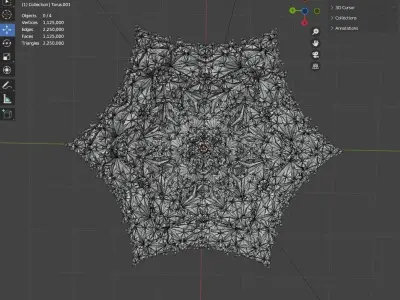 religion kaleidoscope decorative accessories 3D model