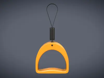 Bus Handle Hand Grip Low-poly 3D model