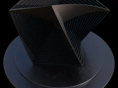cubezone sculpture 3D model