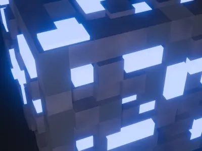 minecraft diamond ore Free low-poly 3D model