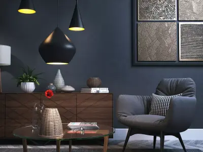 Living Room 3D print model