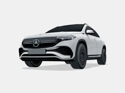 Mercedes-Benz EQA 2022 Low-poly 3D model