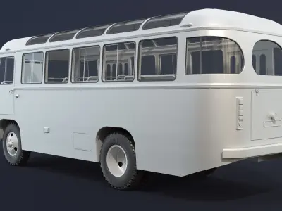 PAZ-672 Mid-Poly 3D model